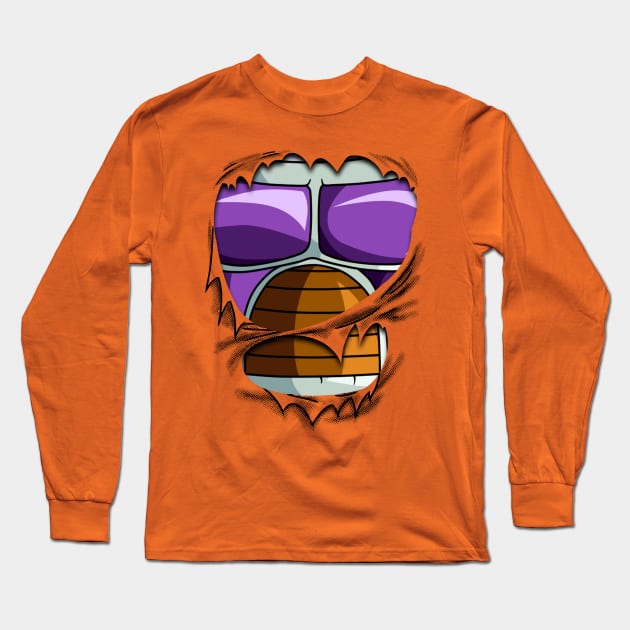 Freezer Chest Dragon Ball Z Long Sleeve T-Shirt by GeekCastle